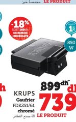 Gaufrier Krups – FDK251/61 chromé