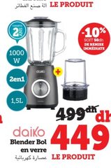 Blender Bol en verre Daiko
