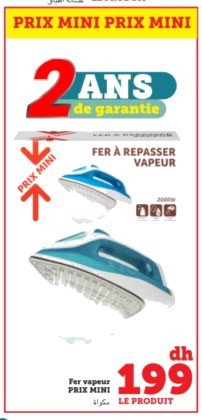 Fer à repasser vapeur Prix Mini