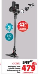 Aspirateur balai avec fil Daiko