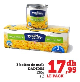 Maïs – Lot de 3 x 130g