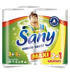 Lot de 3 essuies tout, 2 plis – SANY