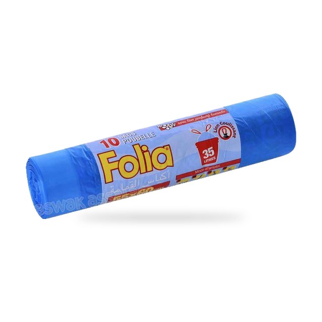 10 SACS POUBELLES 35L FOLIA