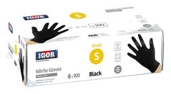100 Gants Nitrile Small Noir Igor