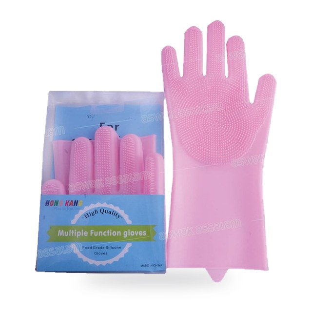 2 GANTS DE NETTOYAGE MULTI-USAGE EN SILICONE MAGIC GLOVES