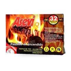 32 PASTILLES ALLUME FEU SANS ODEUR ASEVI