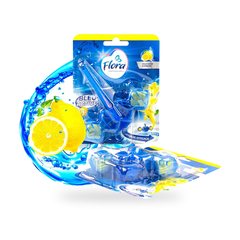 Bloc Wc Bleu Active Fraicheur Citron Flora