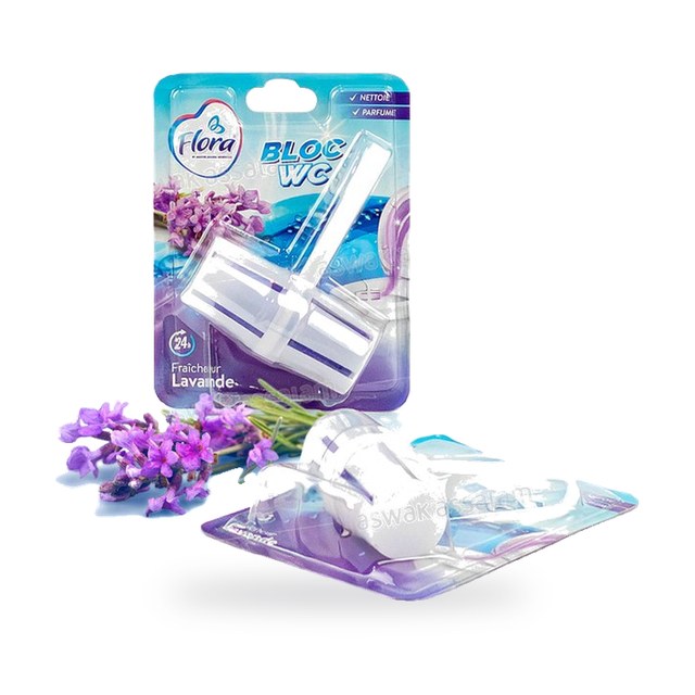 BLOC WC FRAICHEUR LAVANDE 40G FLORA