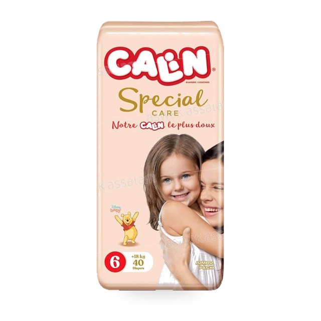 COUCHES BEBE JUNIOR PLUS +18KG 40 UNITES JUMBO PACK CALIN SPECIAL CARE
