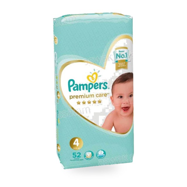 COUCHES PREMIUM MAXI 52 UNITES PAMPERS