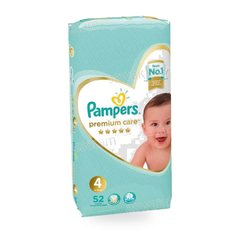 Couches Premium Maxi 52 Unites Pampers