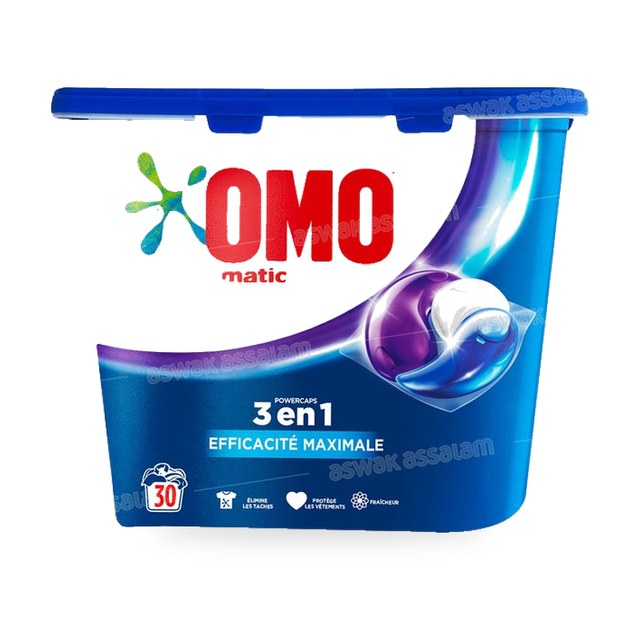 LESSIVE CAPSULE 3 EN 1 EXPERT 30 UNITES OMO