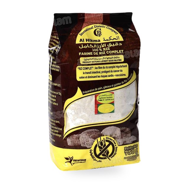FARINE DE RIZ COMPLET 750G AL HIKMA