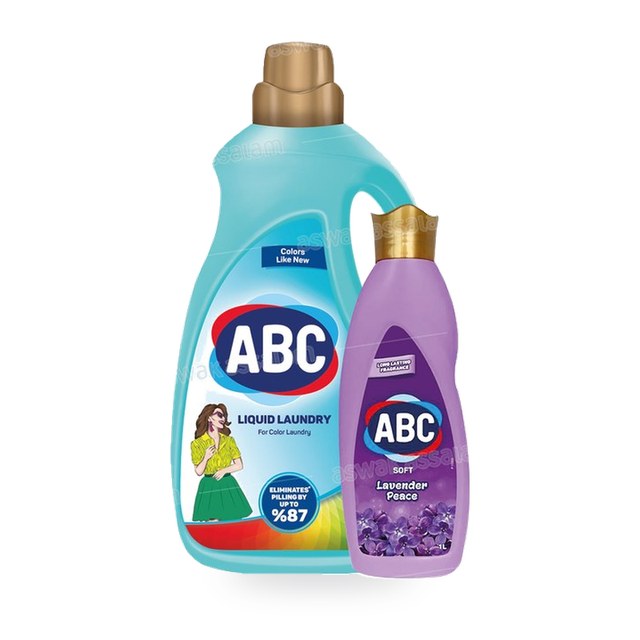 LESSIVE LIQUIDE LINGE DELICAT 3L ABC (GRATUIT ADOUCISSANT 1L ABC)