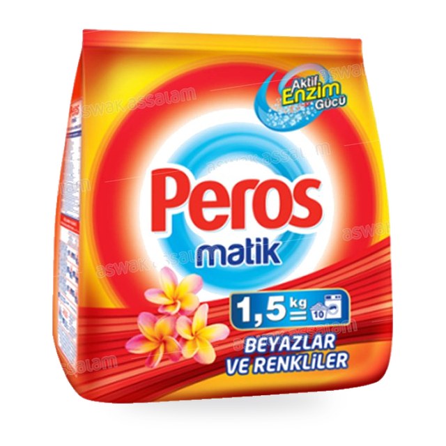 LESSIVE MACHINE BLANC ET COULEURS 1,5KG PEROS