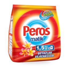 Lessive Machine Blanc et Couleurs 1,5 kg Peros