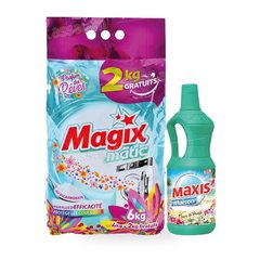 Lessive Matic 6 kg Parfum des Reves Magix (nettoyant Sol Maxis’ 1 L)
