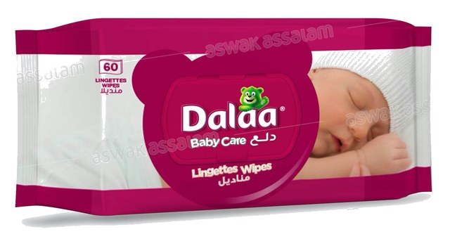 LINGETTES BEBE 60 UNITES DALAA