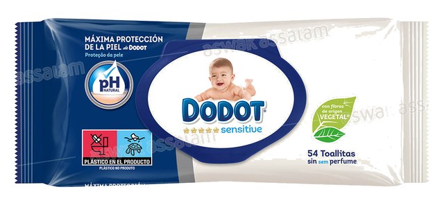 LINGETTES BEBE SENSITIVE 54 UNITES DODOT