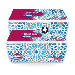 Lot de 2 Boites de Mouchoirs 550 Feuilles Dalaa