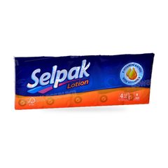 MOUCHOIR DE POCHE LOTION 4 PLIS 10 UNITES SELPAK
