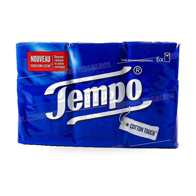 MOUCHOIRS DE POCHE 6 PLIS 10 UNITES TEMPO