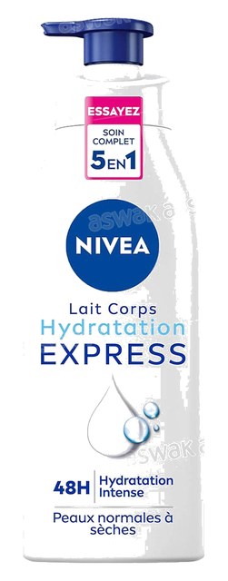 LAIT CORPS 5 EN 1 HYDRATATION EXPRESS POUR PEAUX NORMALES A SECHES 250ML NIVEA
