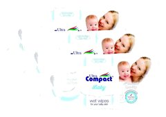 PACK 3 LINGETTES LOTION 72 UNITES ULTRA COMPACT