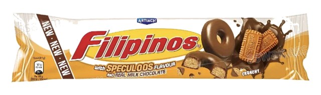 BISCUIT AU CHOCOLAT AU LAIT ET SPECULOOS 128G FILIPINOS