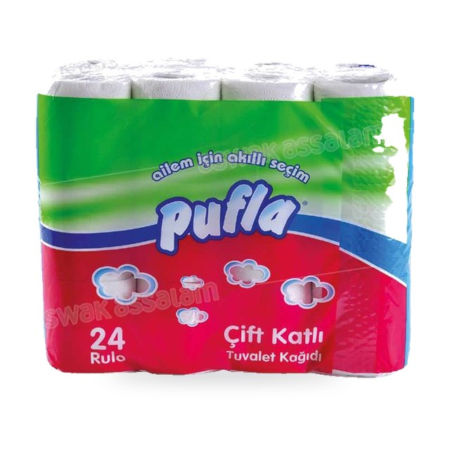PAPIER HYGIENIQUE 24 ROULEAUX PUFLA