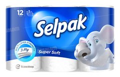 Papier Hygienique 3 Plis 12 Rouleaux Selpak