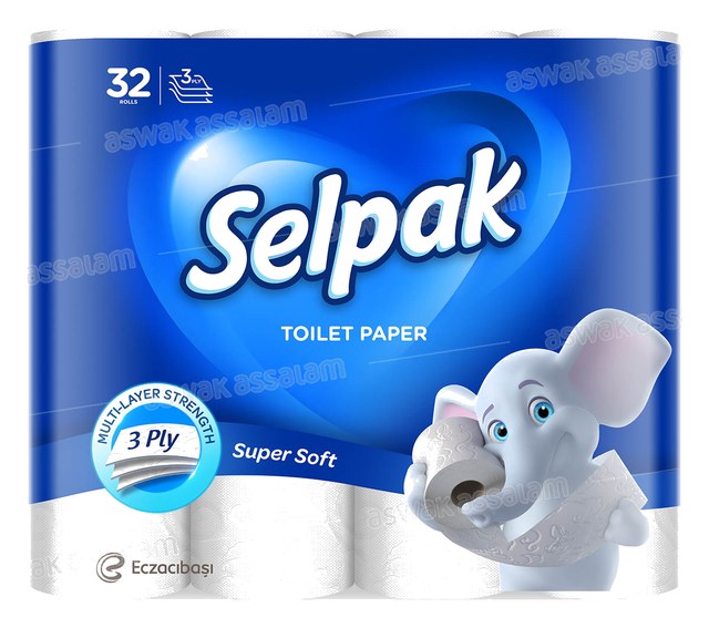 PAPIER HYGIENIQUE 3 PLIS 32 ROULEAUX SELPAK