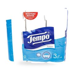 PAPIER HYGIENIQUE BLANC 3 PLIS 9 UNITES TEMPO