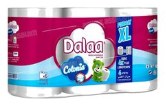 PAPIER HYGIENIQUE JUMBO BLANC 2 PLIS 6 ROULEAUX DALAA