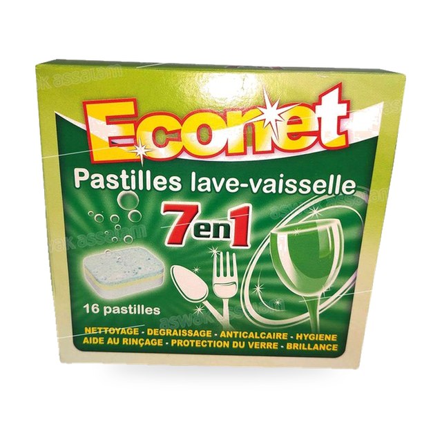 PASTILLES LAVE VAISSELLE 7 EN 1 16 UNITES ECONET