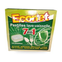 PASTILLES LAVE VAISSELLE 7 EN 1 16 UNITES ECONET