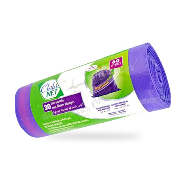 SAC POUBELLE PARFUME 60L 30 UNITES CHIKINET