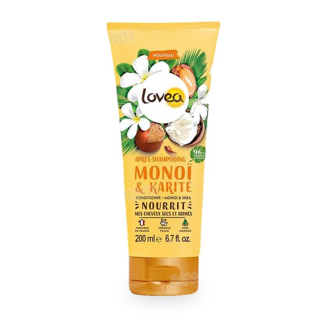 APRES-SHAMPOOING MONOI & KARITE POUR CHEVEUX SECS ET ABIMES 200ML LOVEA