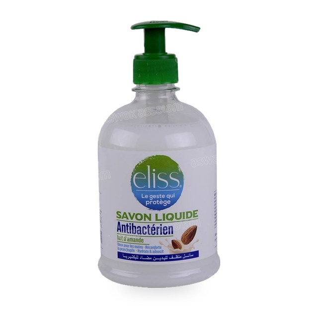 SAVON LIQUIDE ANTIBACTERIEN LAIT D’AMANDE 500ML ELISS