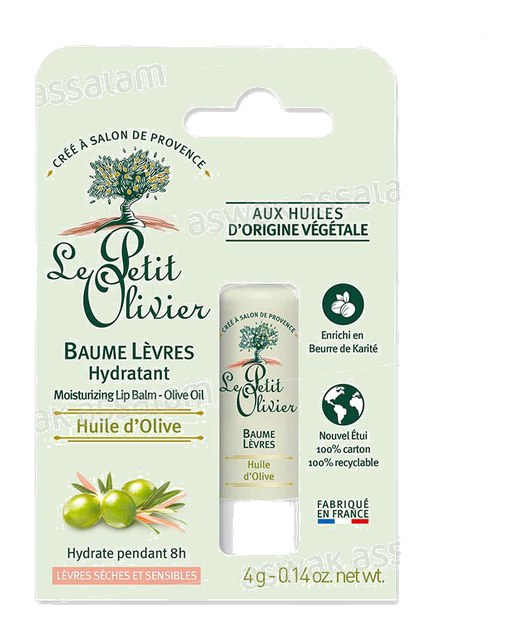 BAUME A LEVRES HYDRATANT HUILE D’OLIVE 4G LE PETIT OLIVIER