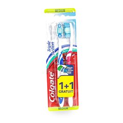 BROSSE A DENTS TRIPLE ACTION 1+1 FREE MEDIUM COLGATE