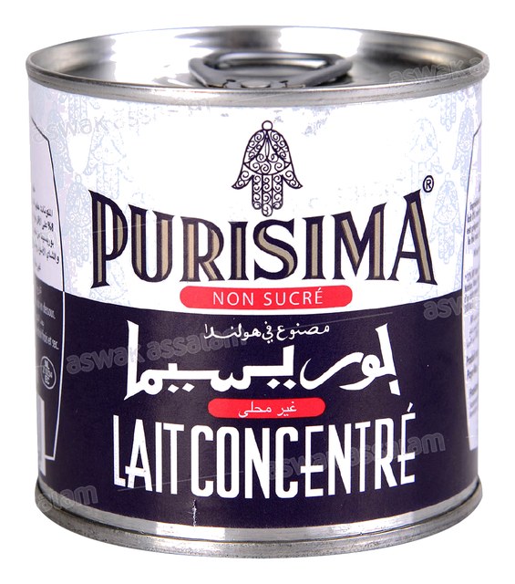 LAIT CONCENTRE NON SUCRE 170G PURISIMA