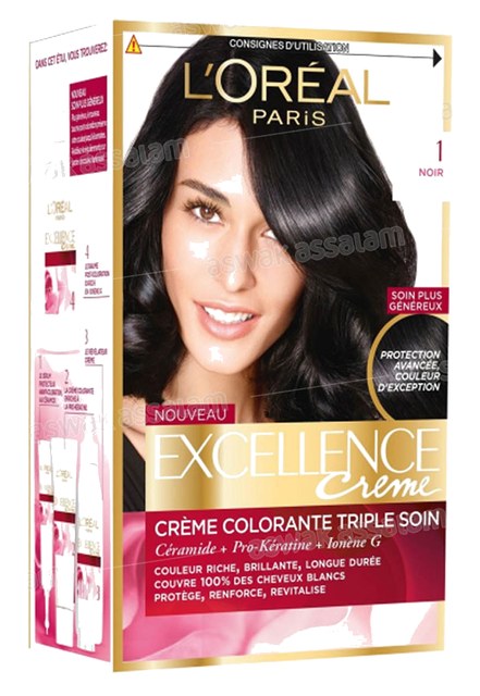 COLORATION CREME 1 NOIR  EXCELLENCE