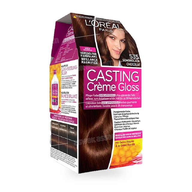 COLORATION CREME GLOSS CHOCOLAT 535 CASTING L’OREAL