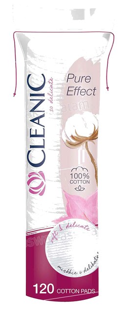 COTONS DISQUES PURE EFFECT 120 UNITES CLEANIC