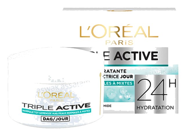 CREME HYDRATANTE JOUR TRIPLE ACTIVE PEAUX NORMALES A MIXTES POT 50ML L’OREAL