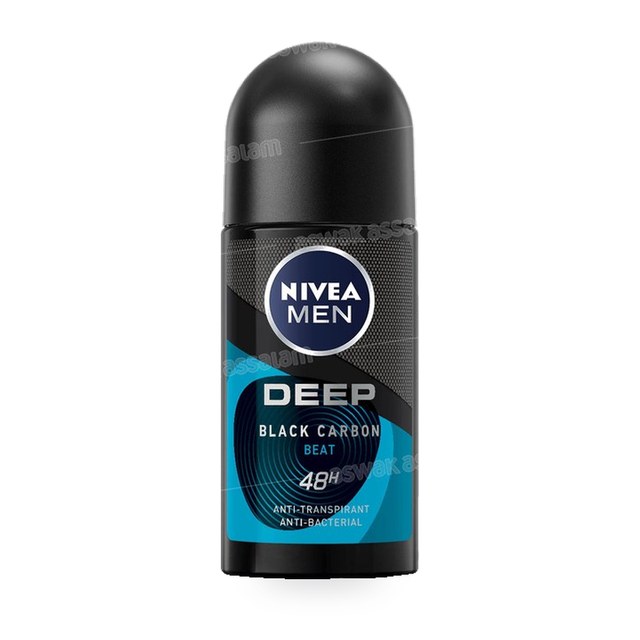 DEODORANT BILLE DEEP BLACK CARBON BEAT 50ML NIVEA