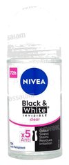DEODORANT BILLE POUR FEMME BLACK AND WHITE INVISIBLE CLEAR 50ML NIVEA