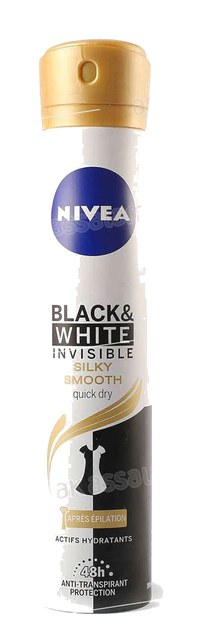 DEODORANT BLACK & WHITE SILKY SMOOTH 200ML NIVEA