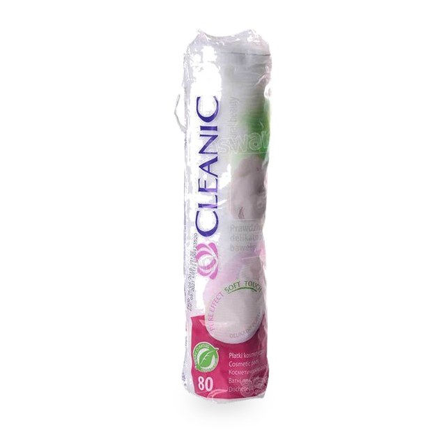 DISQUES COTON PURE EFFECT 80 UNITES CLEANIC